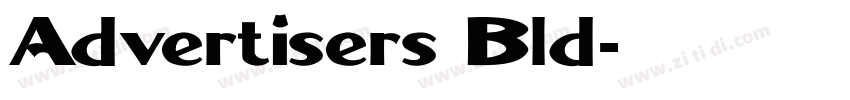 Advertisers Bld字体转换